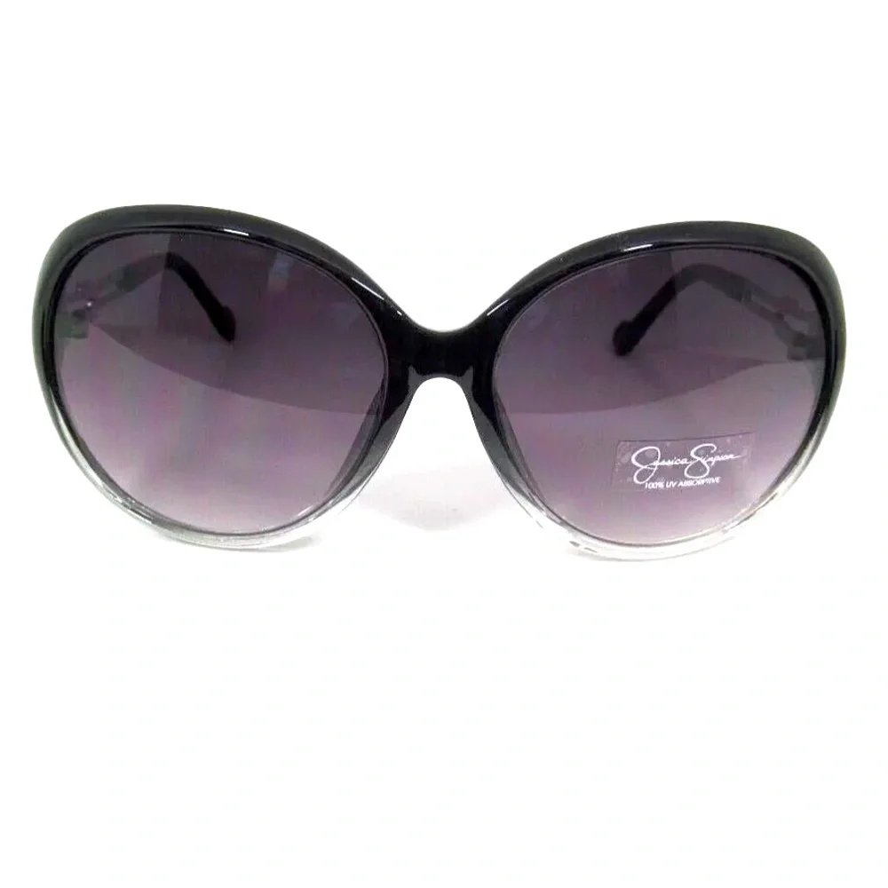 Jessica Simpson Black Oval Sunglasses